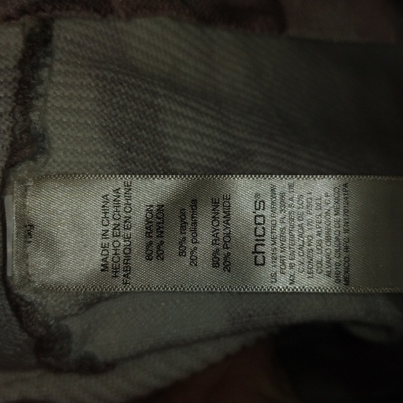 Chicos Abstract Textured 3/4 Sleeve Sweater 3/XL - Picture 5 of 6